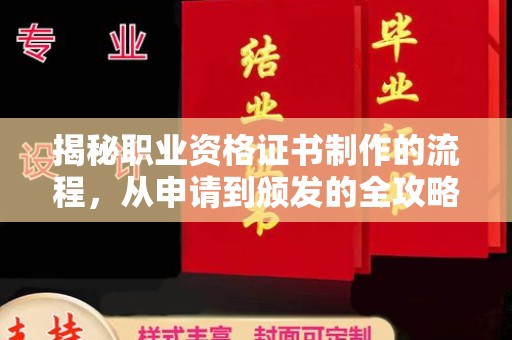 蒸湘揭秘职业资格证书制作的流程，从申请到颁发的全攻略
